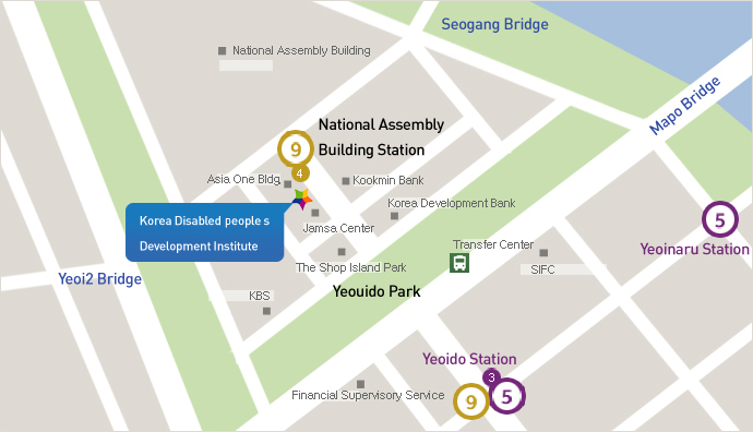 Korea Disabled people's Development Institute (KODDI) MAP